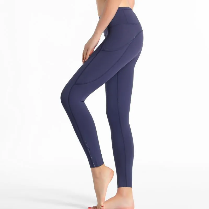 Mulheres Leggings Treino Ginásio Esporte Ternos Mulheres Bolso Cintura Alta Esportes Apertados 4way Stretch Tecido 78 Pant Tamanho XSXL 230828