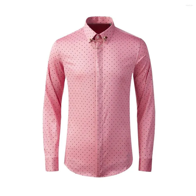 Camisas casuais masculinas de alta qualidade jóias de luxo fábrica venda direta designer homens botão para baixo vestido mens shirtgood