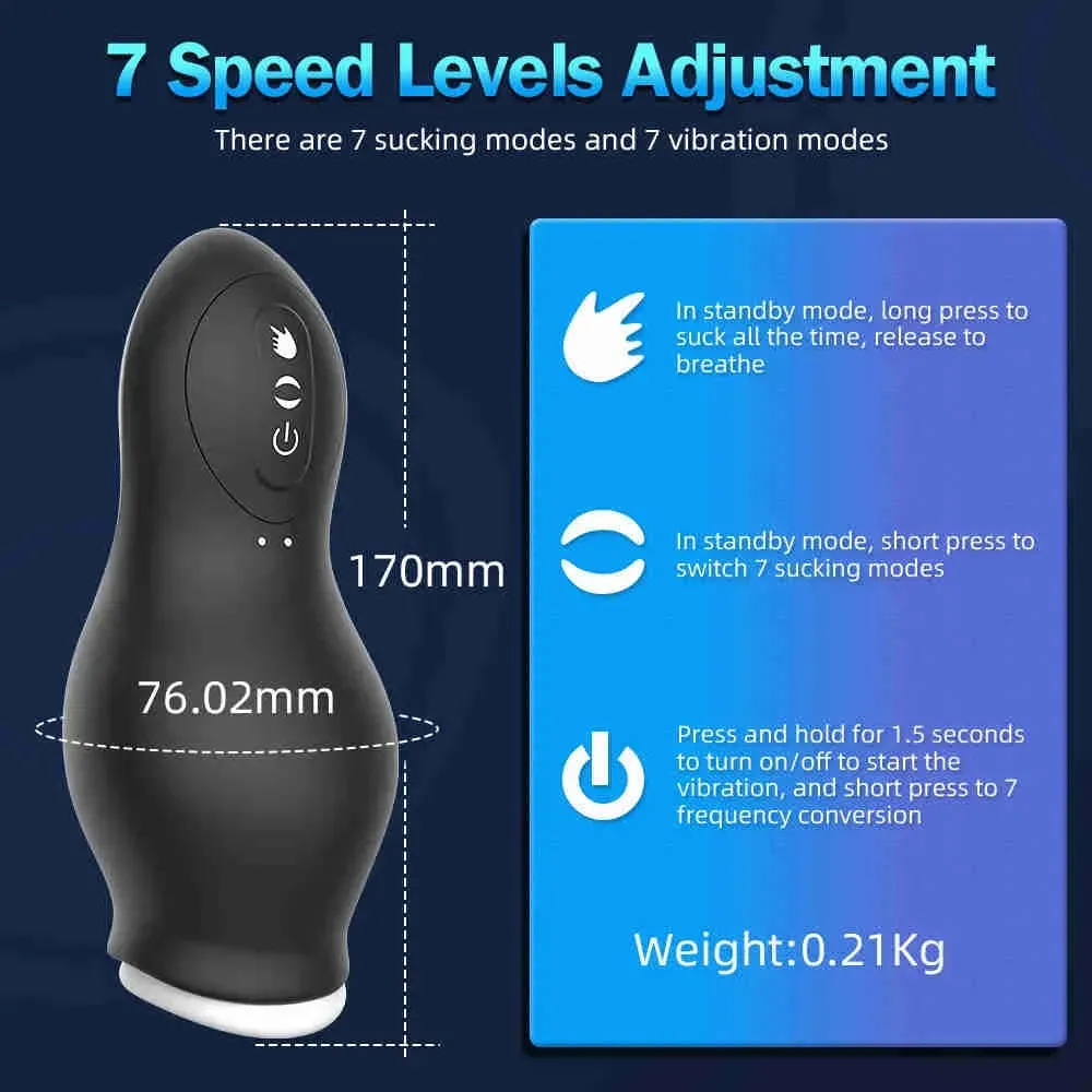 Automatisch saugender Masturbator Cup Hine Blowjob Pocket Pussy Male Masturbation Tools für Männer 18+ Sex_voghion.com