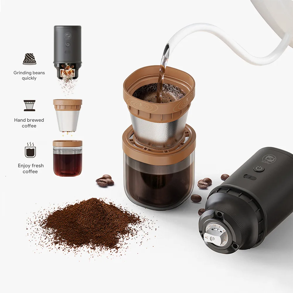 Portable 3 In 1 Urbanic 070 Coffee Grinder And Brewing Machine For