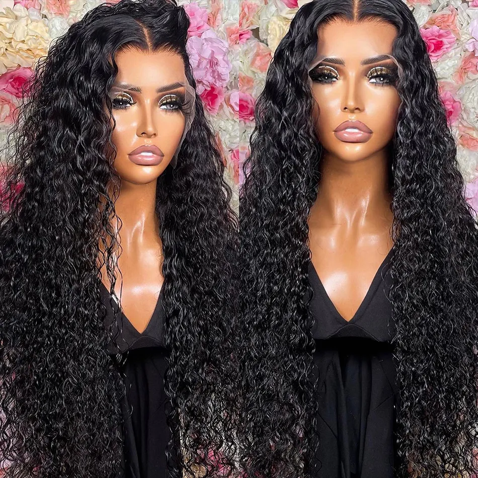 4x4 5x5 Lace Closure Water Wave Wig 13x6 Deep Wave Lace Frontal Wigs for Women 13x4 Curly Human Hair Wig 360 Hd Full Lace Wig