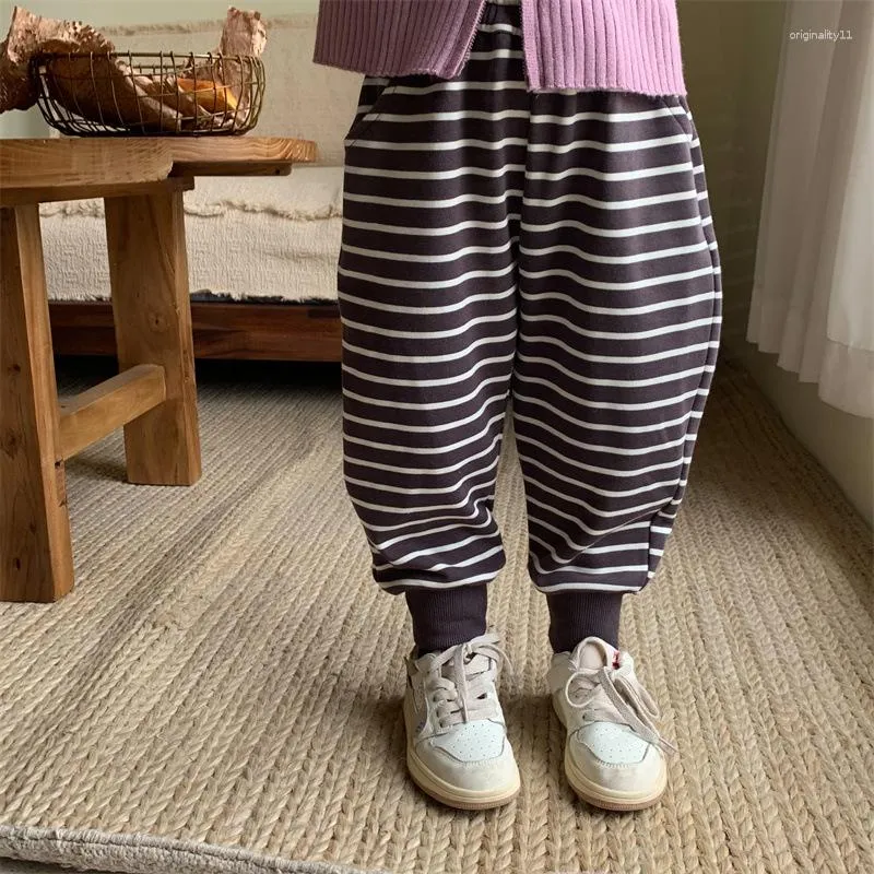 Ladies hot sale striped trousers