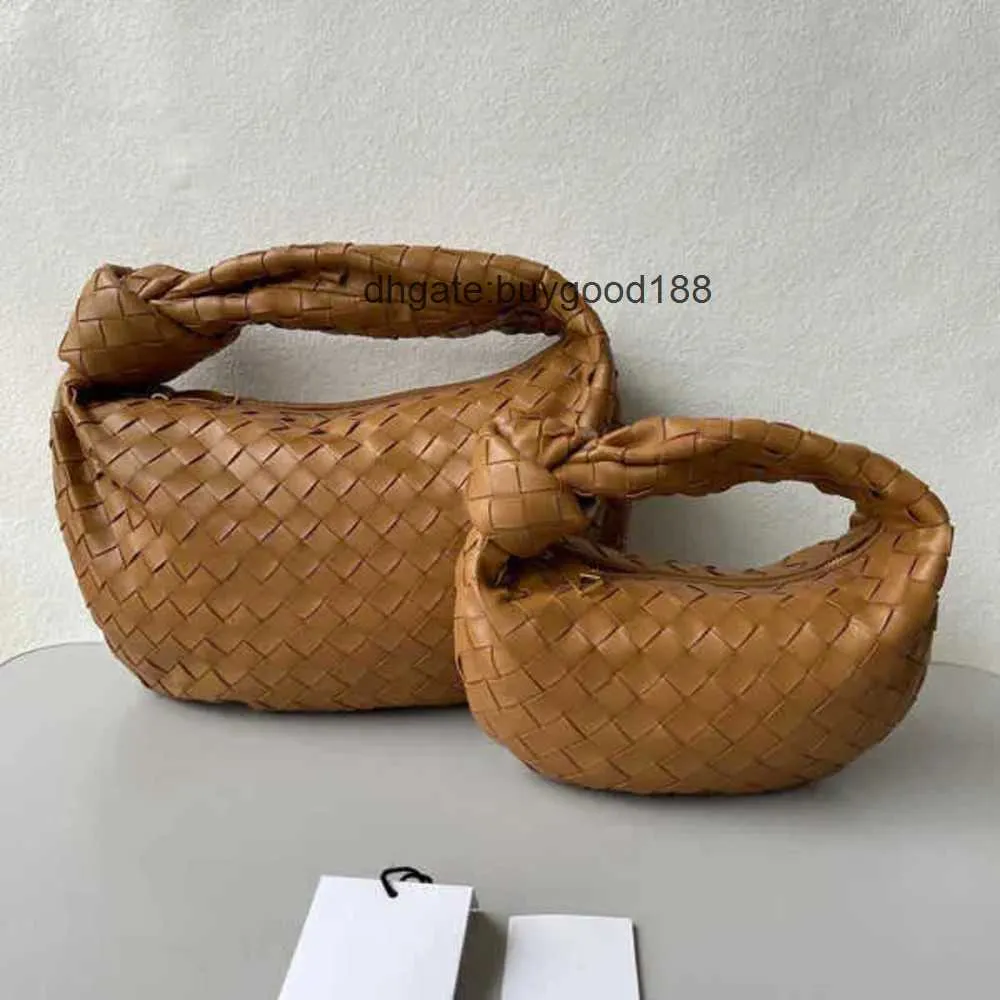 Borsa firmata Botegss Ventss Woven Jodie Designer di marca Mini Tote b Borse Borsa annodata in vera pelle di pecora e caramelle Borsa a mano con gnocchi di nuvole Borsa a maglia