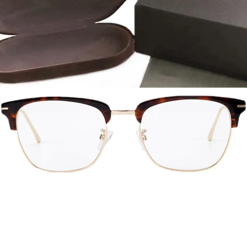 Neue, hervorragende 55T90-Unisex-Brille mit Augenbrauen- und quadratischem Halbrand, importierte, leichte Plank-Titan-Brille 5221145 für Korrektionsbrillen, Fullset-Designbox