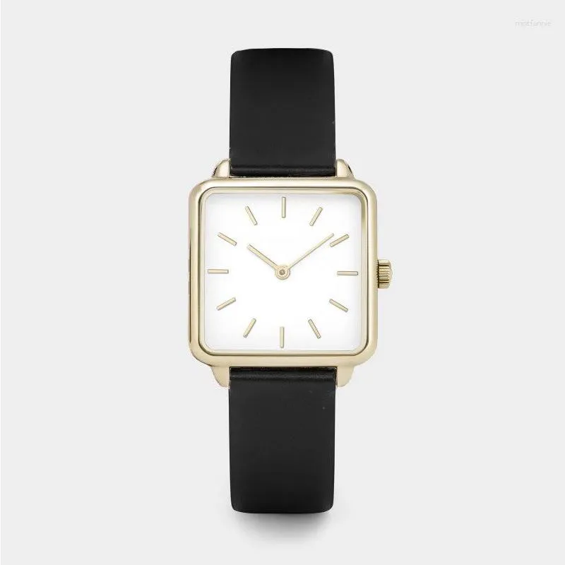 Relógios de pulso casal unisex relógio para homens mulheres relógios de quartzo senhoras simples minimalista reloj masculino relógio quadrado retângulo moda relógio de pulso