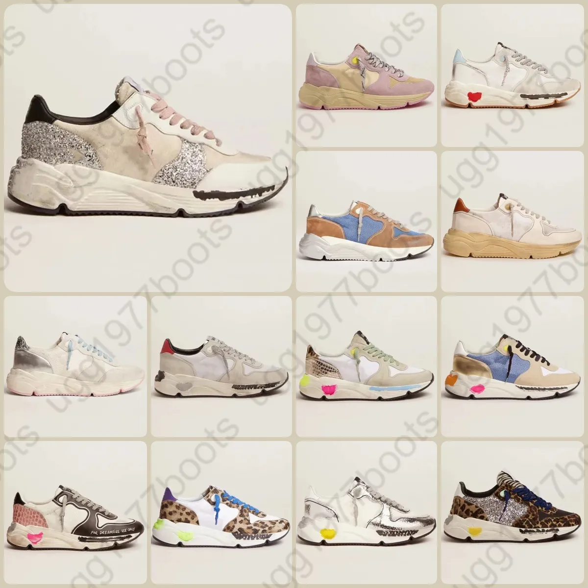 Designer Gold Star Scarpe casual Scarpe da tennis per uomo e donna Star Luxury Scarpe sportive di marca italiana Piega con paillettes Scarpe sporche classiche da esterno EUR35-45