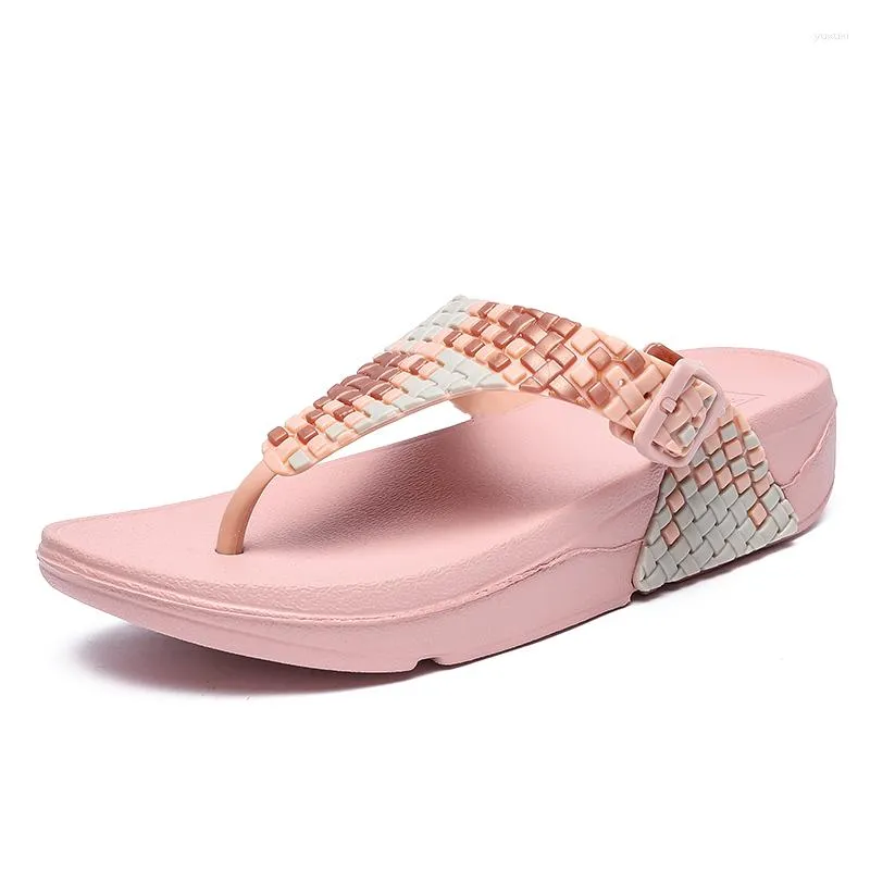 Kapcia zapatos de Mujer 2023 Moda Kobiety swobodne buty galaretki flip flop lady plaż