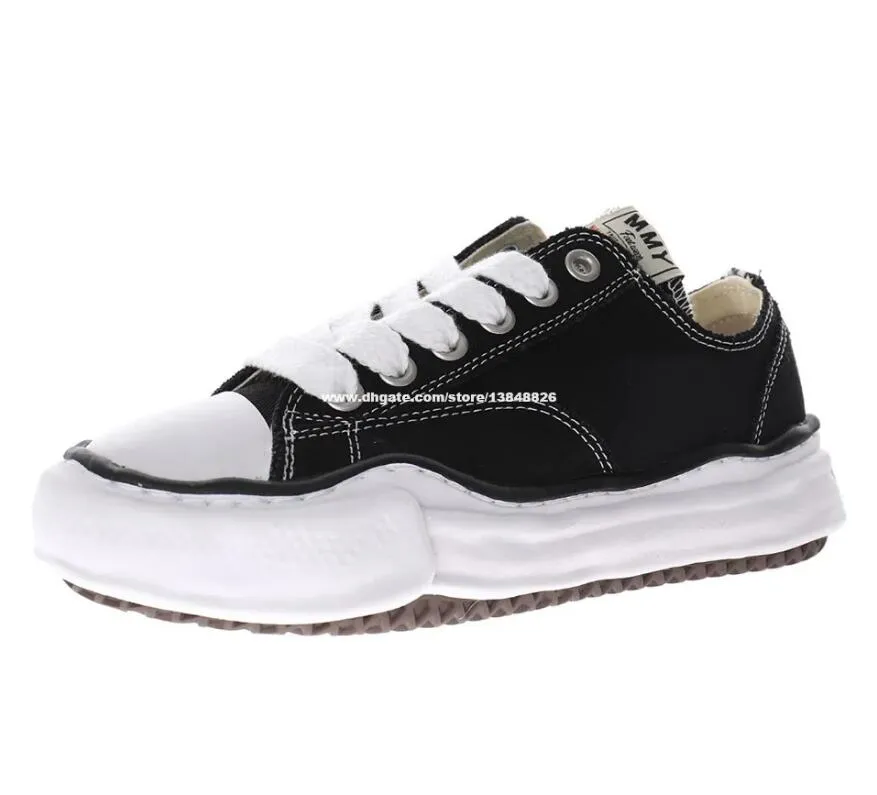 Maison Mihara Yasuhiro Red Canvas Platform Sneakers - Chunky
