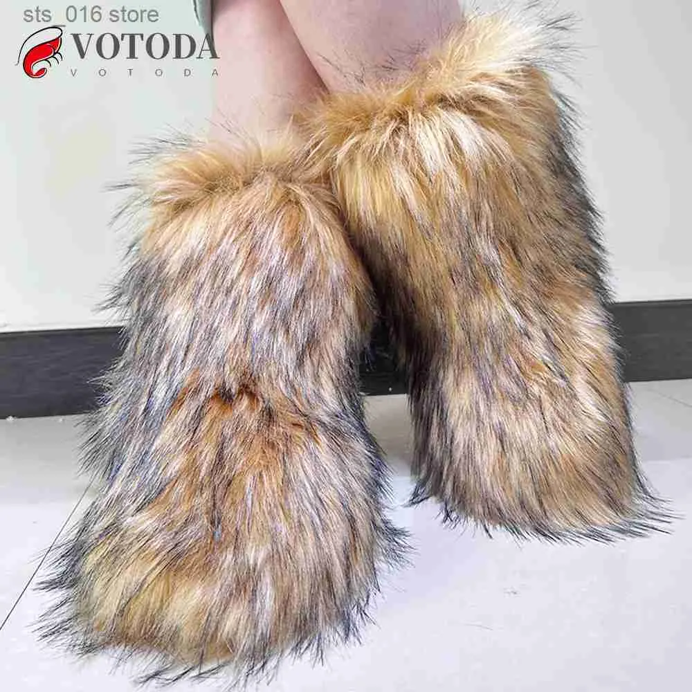 Faux Fur Boots Winter Shoes Fur Boots Y2k Women Fuzzy Boots Faux Fur Boots Winter Shoes Fur Boots Y2k Women Fuzzy Boots