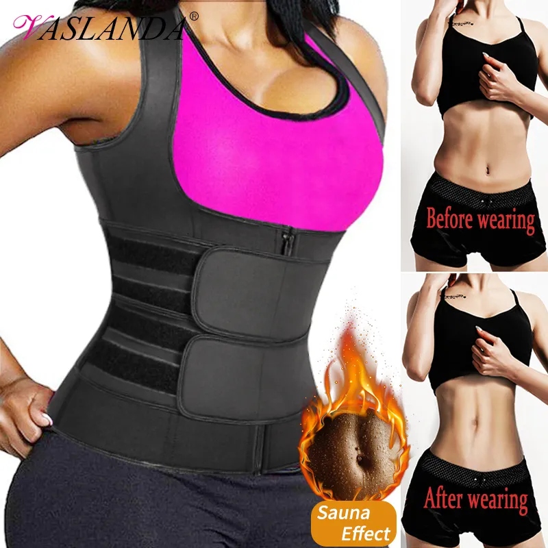 Taille Tummy Shaper Zweet Taille Trainer Vest Afslankend korset voor gewichtsverlies Body Shaper Saunapak Compressieshirt Buikgordel Tops Shapewear 230828