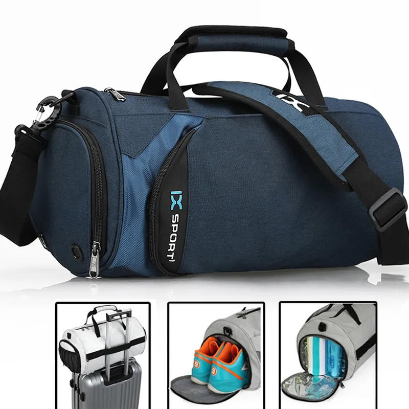 Duffel Çantalar IX Büyük Spor Çanta Fitness Islak Kuru Eğitim Erkekler Yoga Seyahat Omuz Çantası Çok Fonksiyonları Yüzme 230828