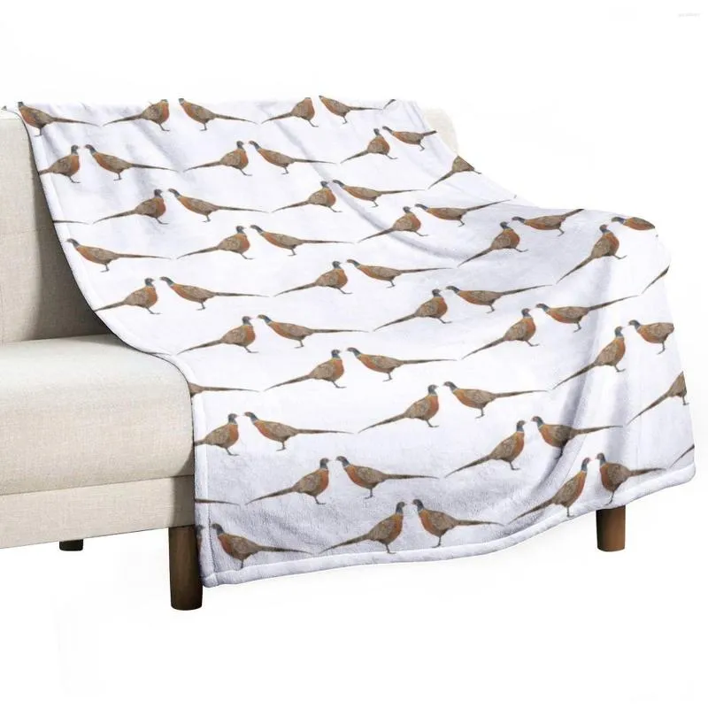 毛布のキジのパターン旅行用の毛布サーマルスロー極カスタムファッションソファー