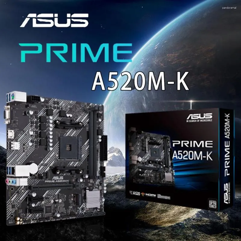 Материнские платы AMD Prime A520M-K Socket AM4 Материнская плата DDR4 64GB PCI-E 3,0 M.2 Настольный пакет RYZEN CPU OPPLOCKING 5000