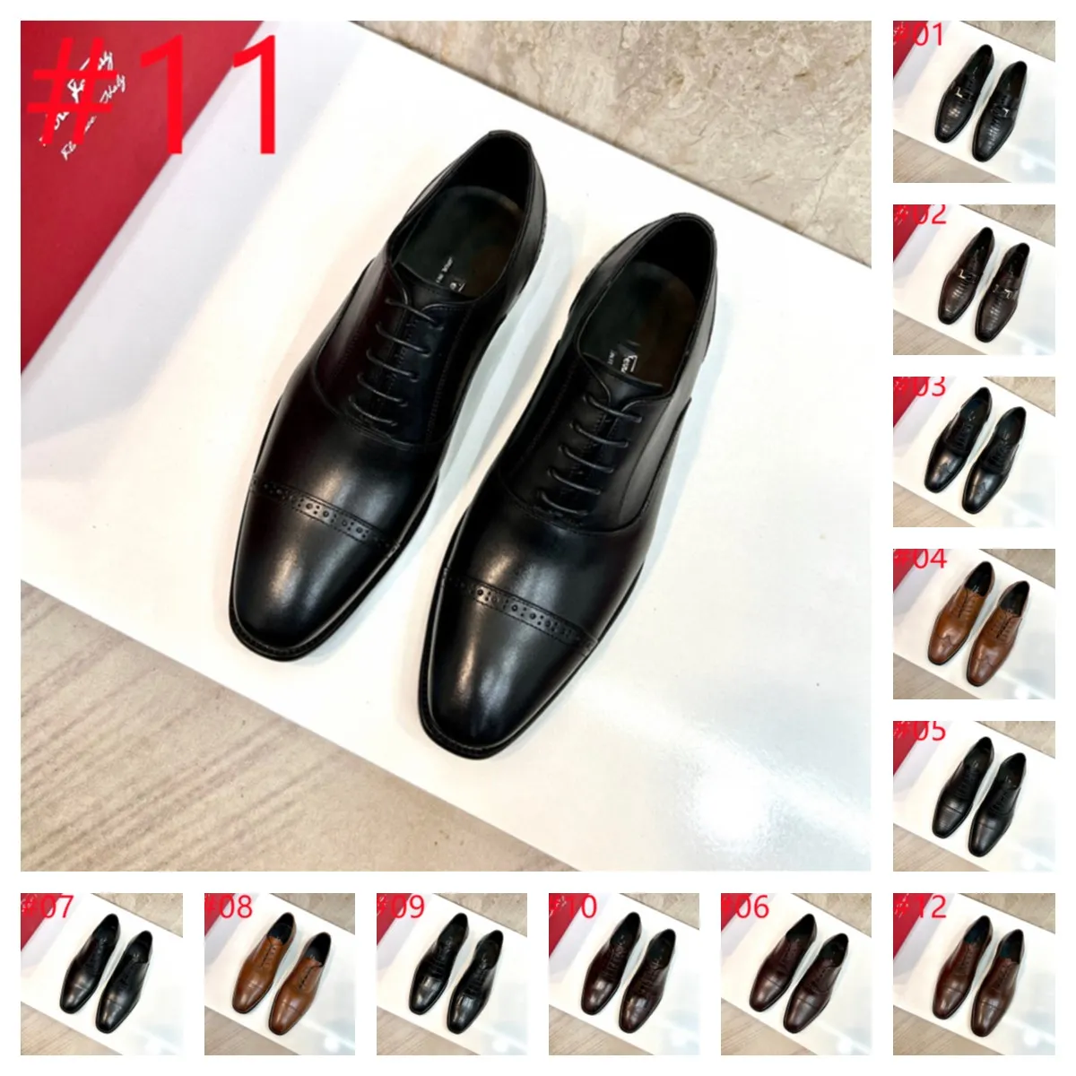 Hoge kwaliteit originele 1:1 Luxe Mannen Formele Zakelijke Brogue Schoenen Luxe Heren Krokodil Jurk Schoenen Mannelijke Casual Lederen Bruiloft Loafers