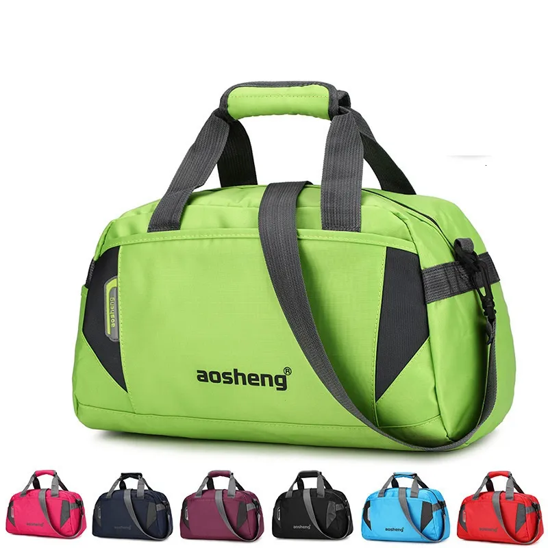 Duffel Bags Fashion Men Women Training Gym Bag Nylon Ultralight Travel Sports For Fitness Yoga Handväska Kort resa Bagage 230828