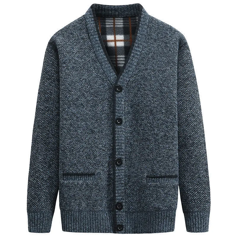 Męskie swetry swetry Mężczyźni jesienne zima grubość V szyja dzianina płaszcze swetra przyczynowa ciepła moda duża size diseclothing 230829
