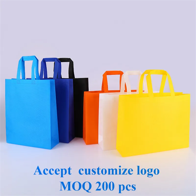 Shopping Bags selling High Quality eco Nonwoven Bag With Handlefor Clothes christmas gift accept print 230828