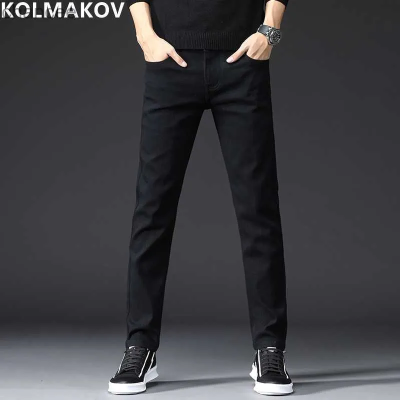 2023 Spring and Autumn New Men's Classic Fashion Elastic Slim Black Jeans Men's Casual Comfortable High-Quality Trousers 27-36 HKD230829