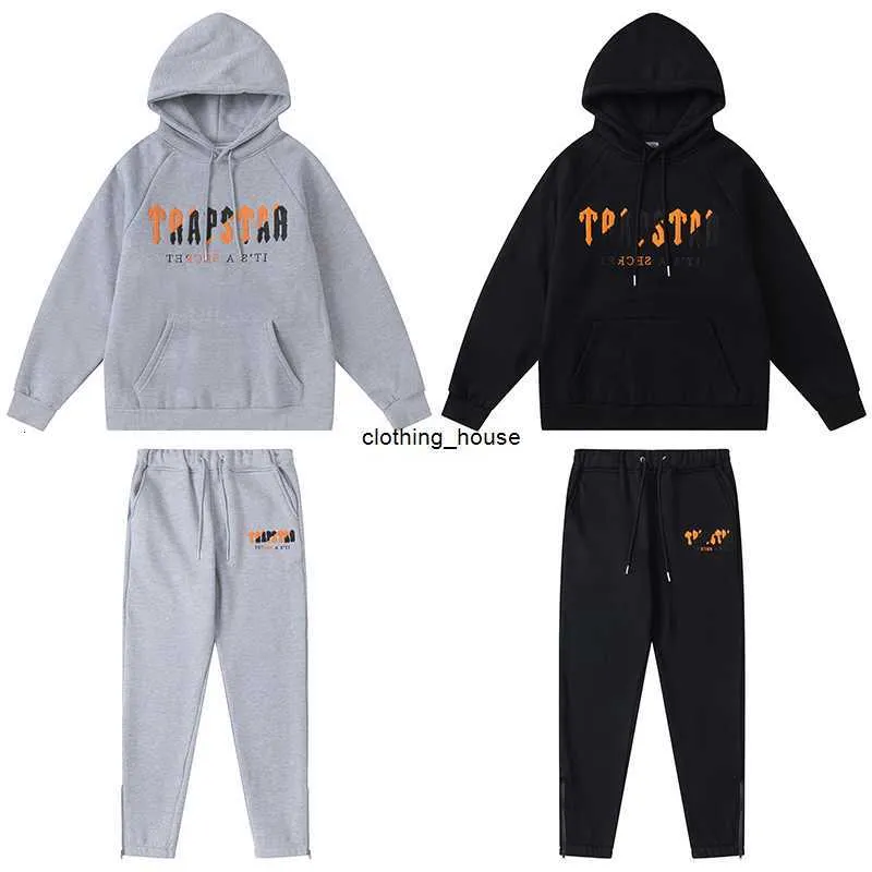 8 Styles Trapstars Felpe Con Cappuccio Asciugamano Ricamo Felpa