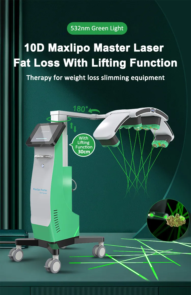 532nm Diode 10D Laser Body Slimming 6d Laser Slimming Machine With Non