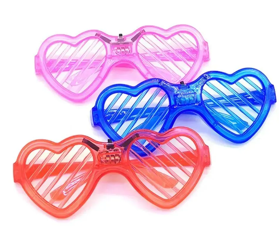 Party LED Glasses Glow In The Dark Halloween Christmas Wedding Carnival Birthday Party Props Accessory Neon Flashing Toys G0707