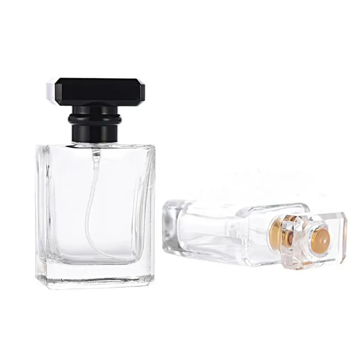 Wholesale 2019 Crystal Travel Perfume Bottles 50ml Refillable Empty Perfume Spray Bottles With Atomizer Free DHL