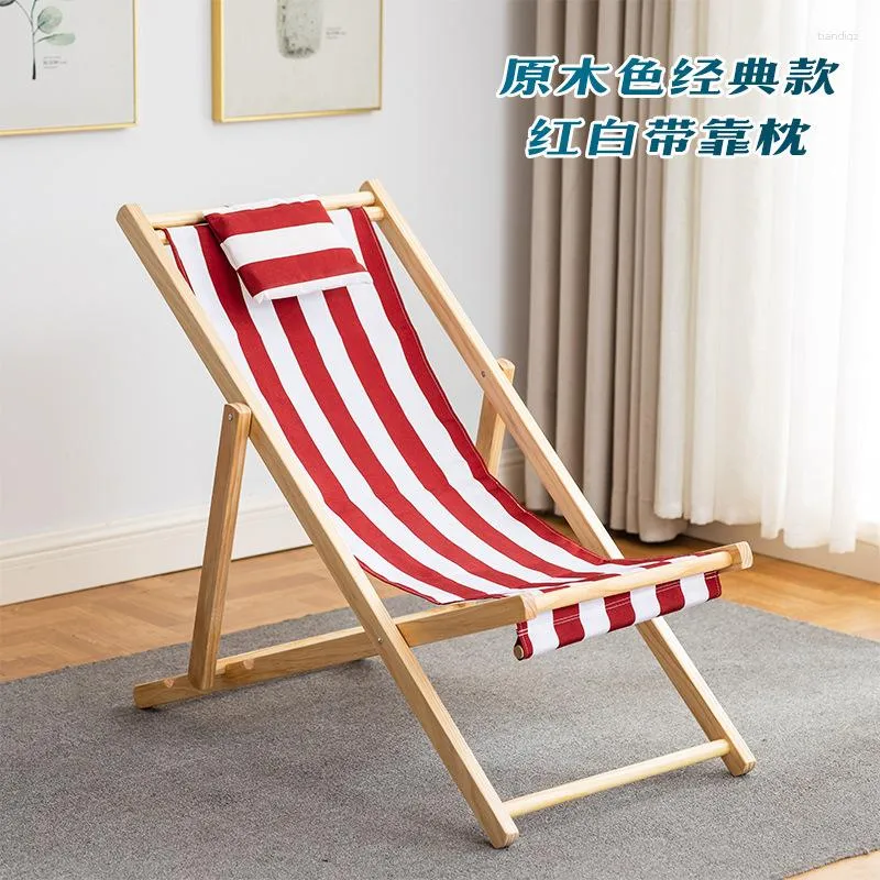 Foldable wooden online beach chair