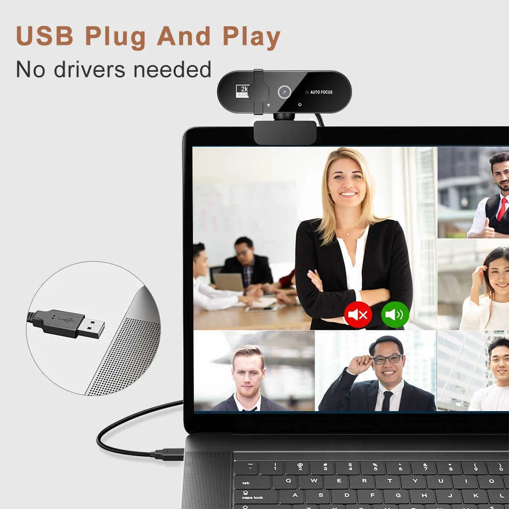 4K Webcam 1080p Mini Camera 2K Full HD Веб Камера С Веб Камерой Microphone  AutoFocus Для Компьютера PC Ноутбук Онлайн Камера HKD230825 HKD230825  HKD230828 HKD230828 От 15 343 руб. | DHgate