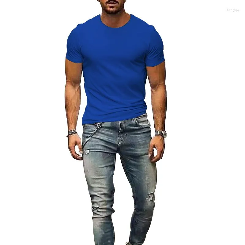 メンズTシャツクイック乾燥Tシャツ薄い小さなチェッカーラウンドネック半袖スウェット吸収と通気性のあるスウェットシャツトップ