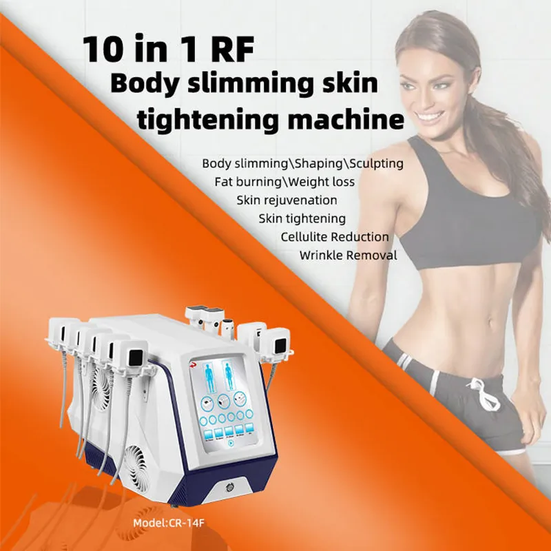 10 in 1 RF Body Sculpting Machine Sculpting Slimming Face Double Chin and Body Sculpting Monopolar RF Machine fat reduction Wrinkle Remover Skin Rejuvenation