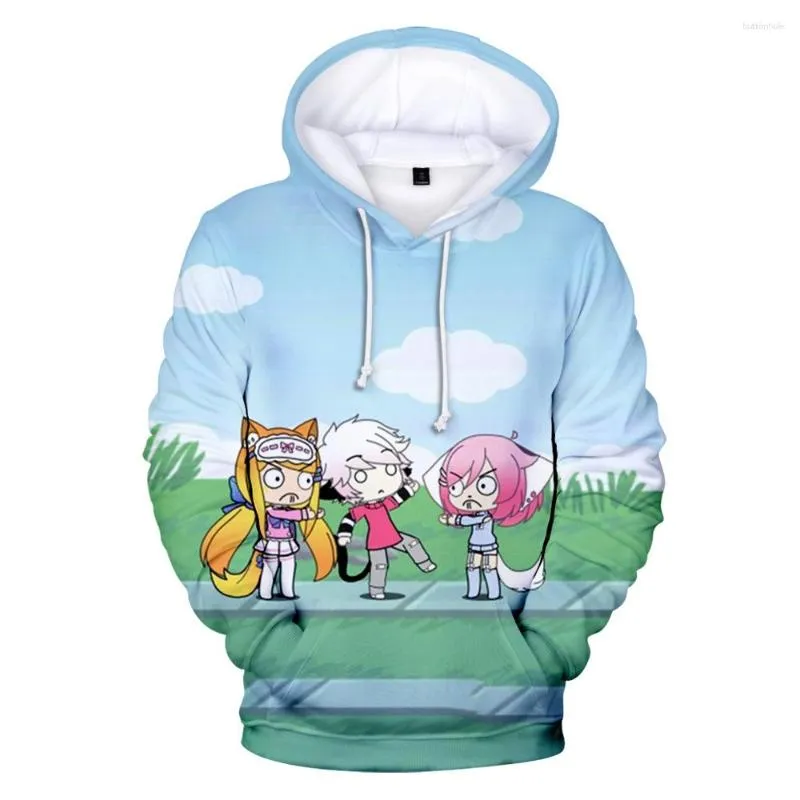 Personalidade gacha life hoodie homens mulheres moletom harajuku streetwear  meninos/meninas moda manga longa roupas engraçadas / Moletons e blusões