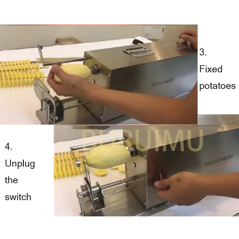 Electric Spiral Potato Octoprint Slicer And French Fry Cutter Efficient Potato  Tower Making Machine From Lewiao321, $560.81