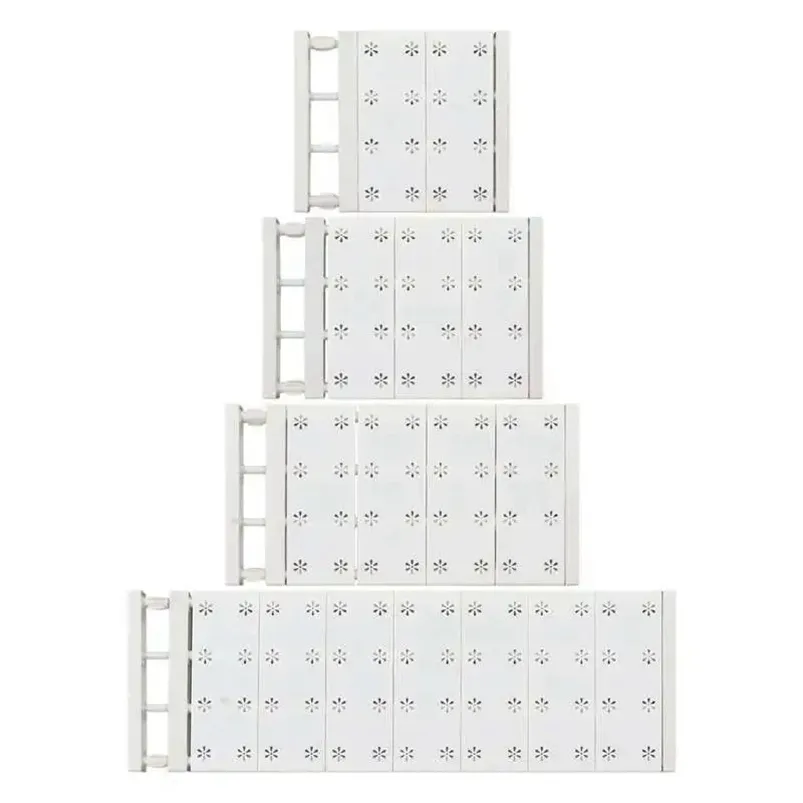 Extendable Wardrobe Rack With Layered Partition Cabinet Shelves Board ...