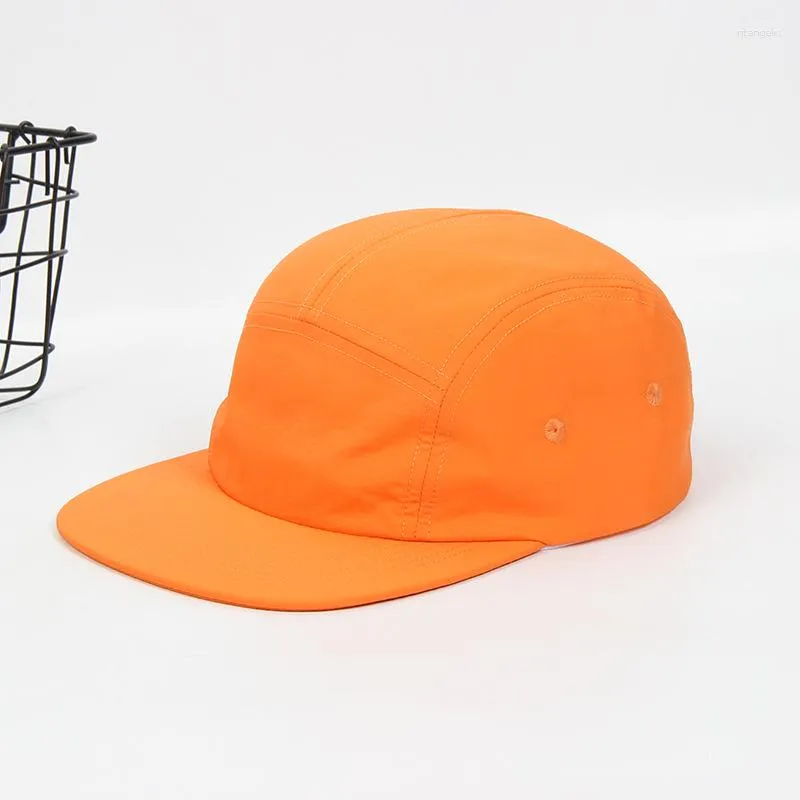 Bollkåpor Summer 5 Panel unisex cap snabbtorkande vattentät nylonhatt bombplan camping sport fritidsmän hattar baseball för kvinnor