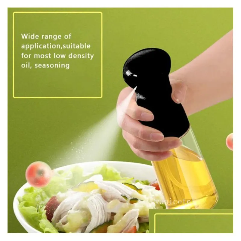 Cooking Utensils 200/300/500Ml Olive Oil Spray Bottles Bbq Kitchen Baking Sprayer Empty Bottle Vinegar Dispenser Drop Delivery Home Ga Dhn1P