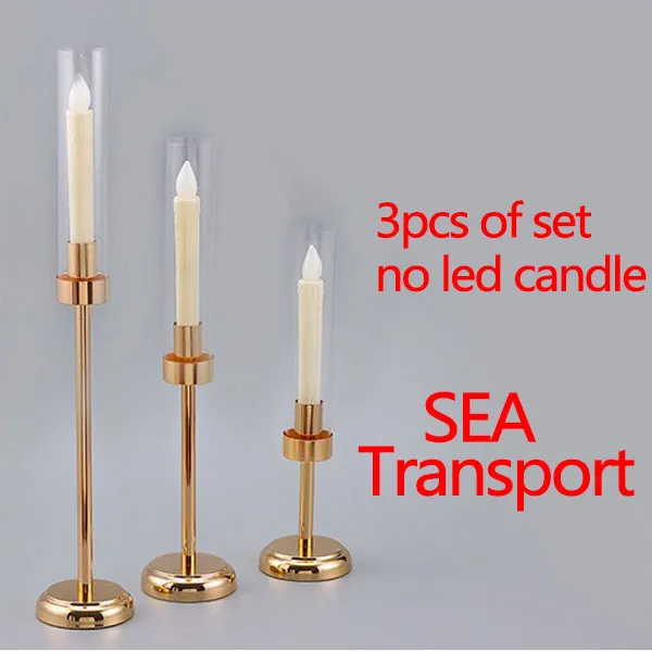 Set Di 6 Portacandele Conici Color Oro – Reggicandela In Metallo Per Candele Strette