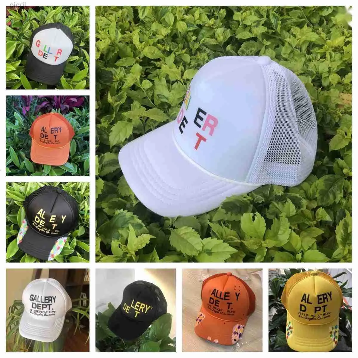 Summer Ball Caps GP Graffiti Hat Casual Lettering Galleryes Curved Brim Baseball Cap Mens Womens Letters Printing Hats Dept 15