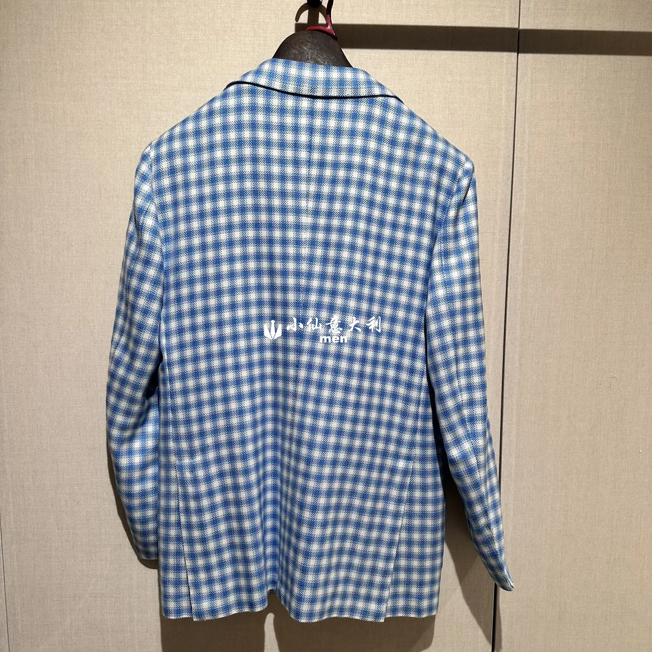 Mens Blazers Spring Kiton Cashmere Plaidジャケットコート