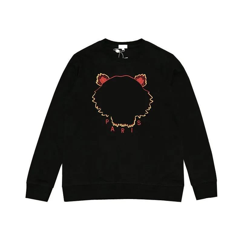 Kenzo Hoodies & Sweatshirts Designer Kenz Tiger Head Embroidery Round Neck Pullover Shirt Casual Long Sleeve Ken 2023 Couple BPE7