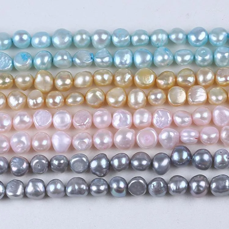 Loose Gemstones 9-10mm Colorful Baroque Cultured Fresh Water Pearls For Jewellery Making