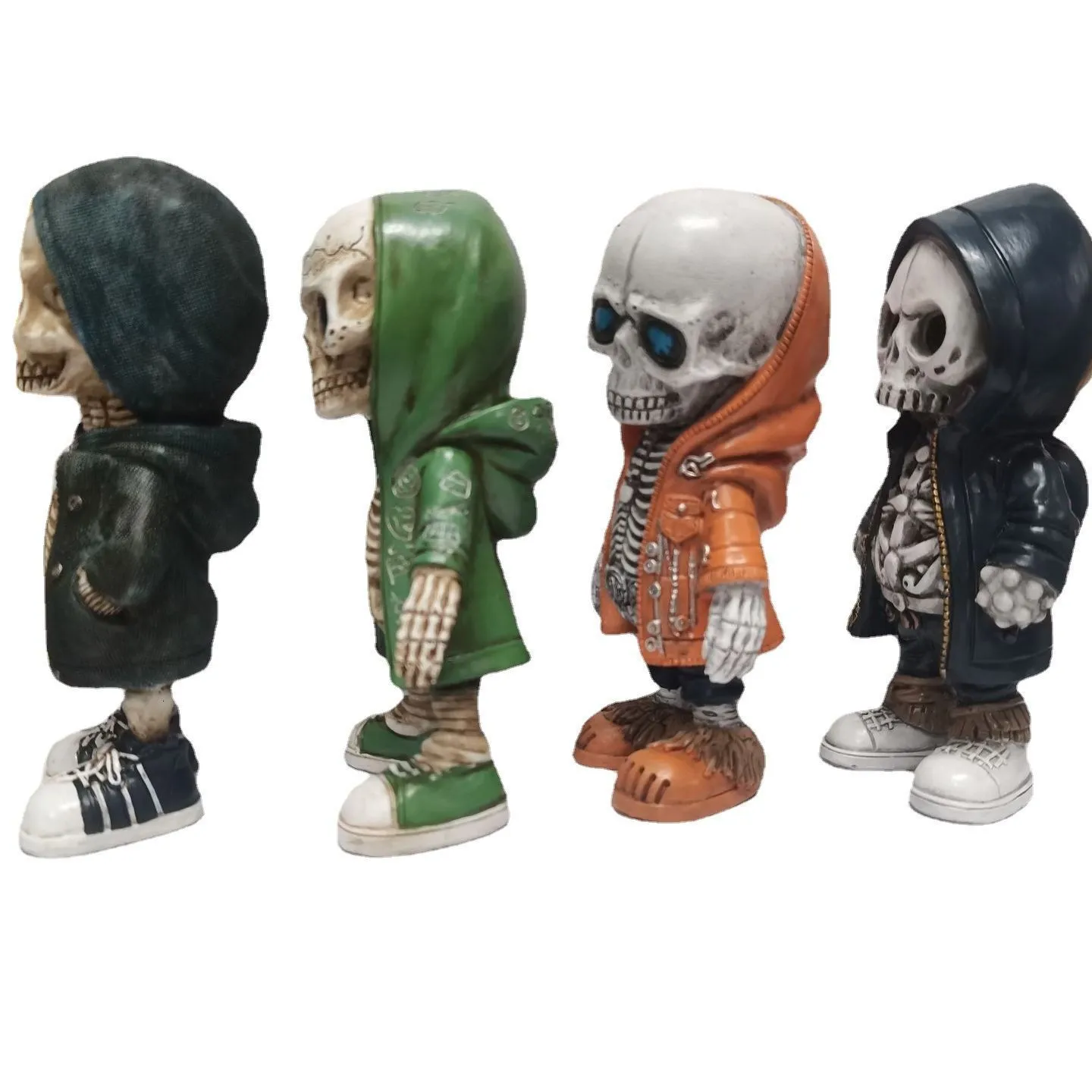 Obiekty dekoracyjne figurki 2023 Folne szkieletowe figurki Halloween szkieletowe ozdoby Doll Doll Prezenty Halloweenowe prezenty 230828