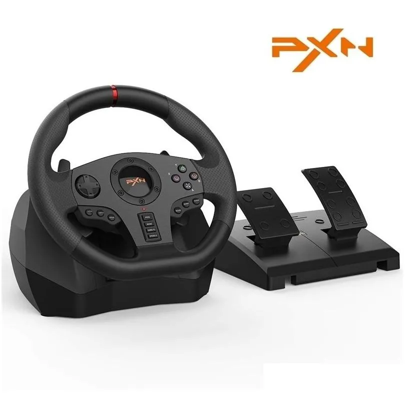 Filtro de combustível Outros acessórios Pxn V900 Gaming Volante Volante Pc Racing para Ps3/Ps4/Xbox One/Android Tv/Switch/Xbox Series S/ Dhy6F