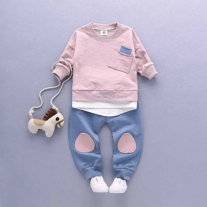 Junge Herbst Mädchen Kinder Kleidung Baby Langarm T-shirt Hosen 2 stücke Anzüge Kinder Kleidung Sets Kleinkind Trainingsanzüge 1 2 3 4 JAHRE