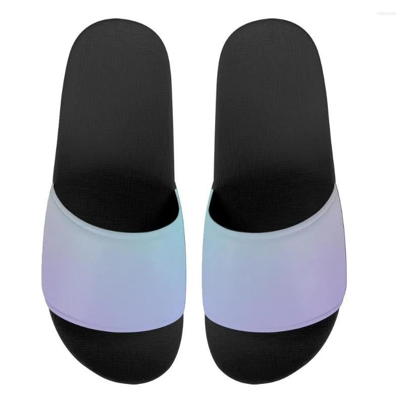 Slippers 2023 Latest Women Gradient Color Home Summer Sandals Beach Slides Men Flip Flops Bathroom Shoes Zapatillas