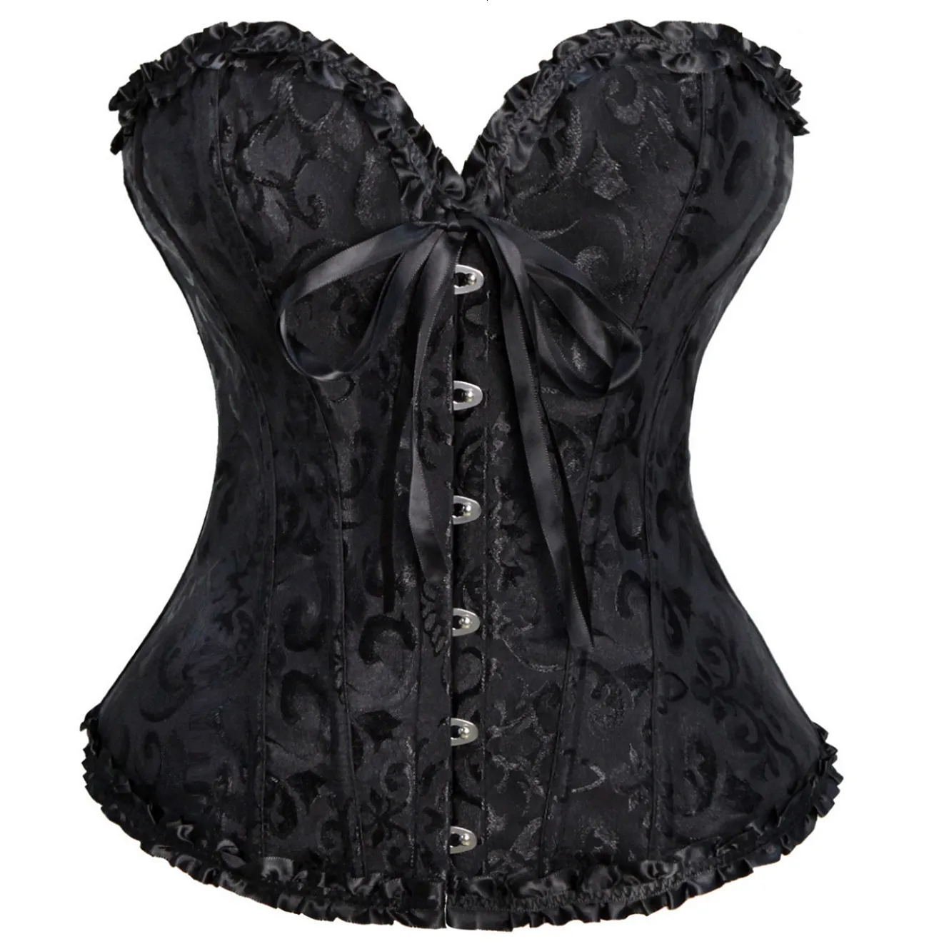 Women Sexy Lace Corset Crop Top Y2K Long Sleeve Tanks Push Up Bustiers  Corsets Clubwear : : Clothing, Shoes & Accessories