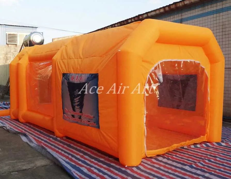 Portable Inflatable Spray Tan Booth Paint Booth Tent Wholesale 8m X 4m