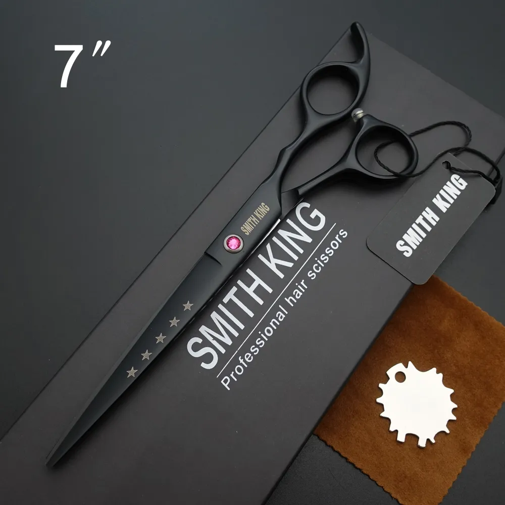 Scissors Shears SMITH KING 7 inch Professional Hairdressing scissors 7"Cutting styling scissorsshearsgift boxkits 230828