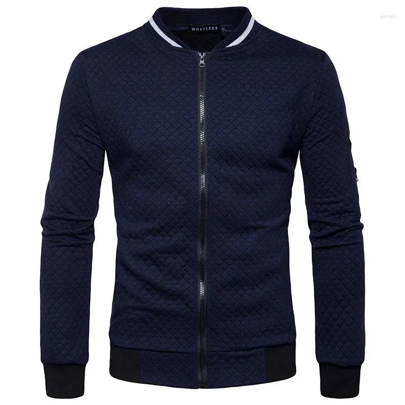 Vestes pour hommes 2023 Printemps et automne Mode Sports Zipper Casual Manches longues Slim Fit Jacket