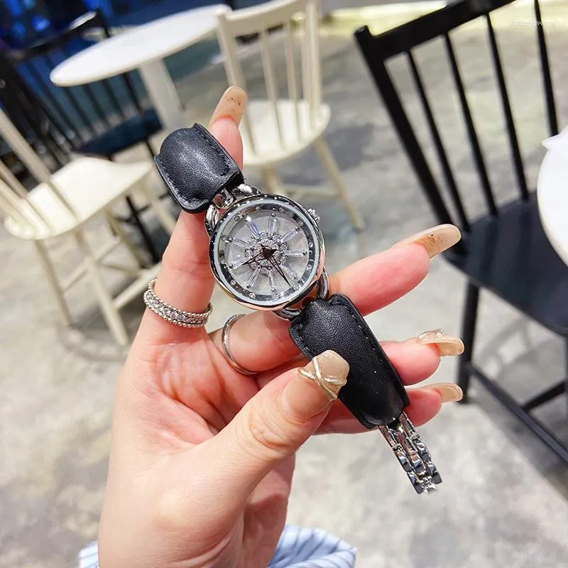 Wristwatches 2023 Rotary Bracelet Watch Women's Vintage Modern Small Luxury Dial Time Comes And Turns