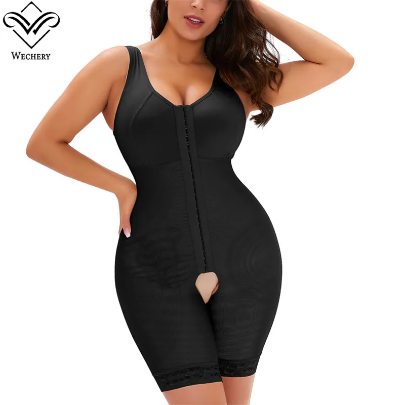 Fajas Colombianas Post Surgery Shapewear Compression Slimming Girdle Woman Flat Stomach Lace Shaper Skims Shorts Bodyshaper